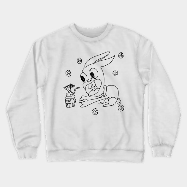 Les yeux vitreux Crewneck Sweatshirt by Blue Stripes